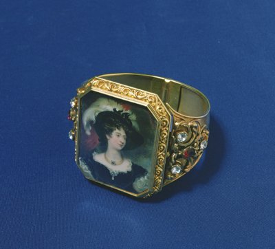 Bracciale con miniatura del ritratto di Charlotte, Duchessa di Northumberland da William Essex